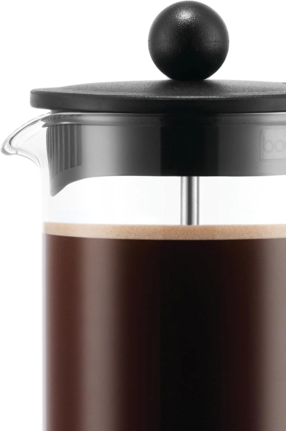 Bodum 12oz Brazil French Press Coffee Maker, High-Heat Borosilicate Glass, Black - Made in Portugal - Image 9