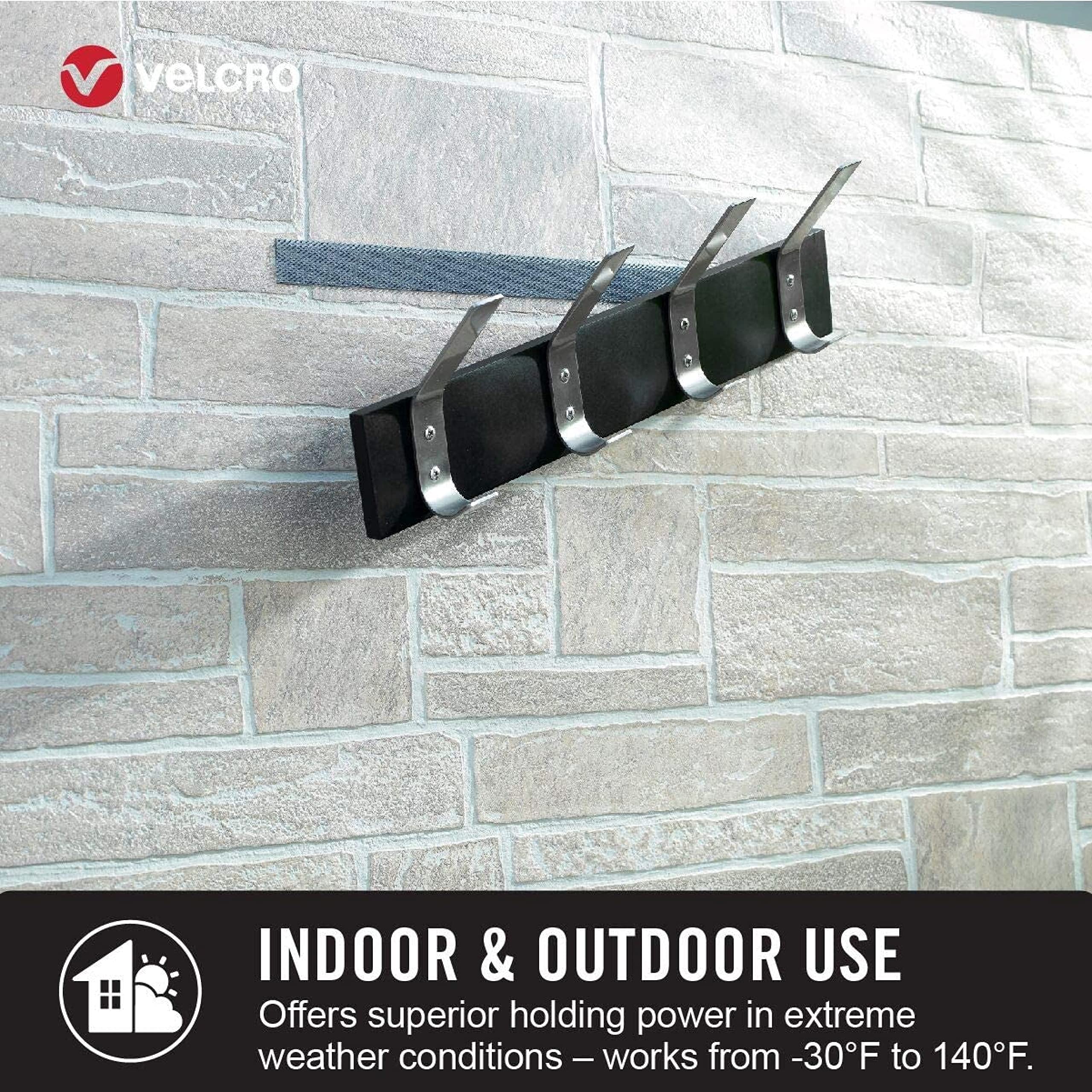 VELCRO Brand Extreme Outdoor Heavy Duty Tape | 10Ft x 1 In | Holds 15 lbs | Black with Stick on Adhesive | Strong Weather Resistant Holding Power - 91843 - Image 4