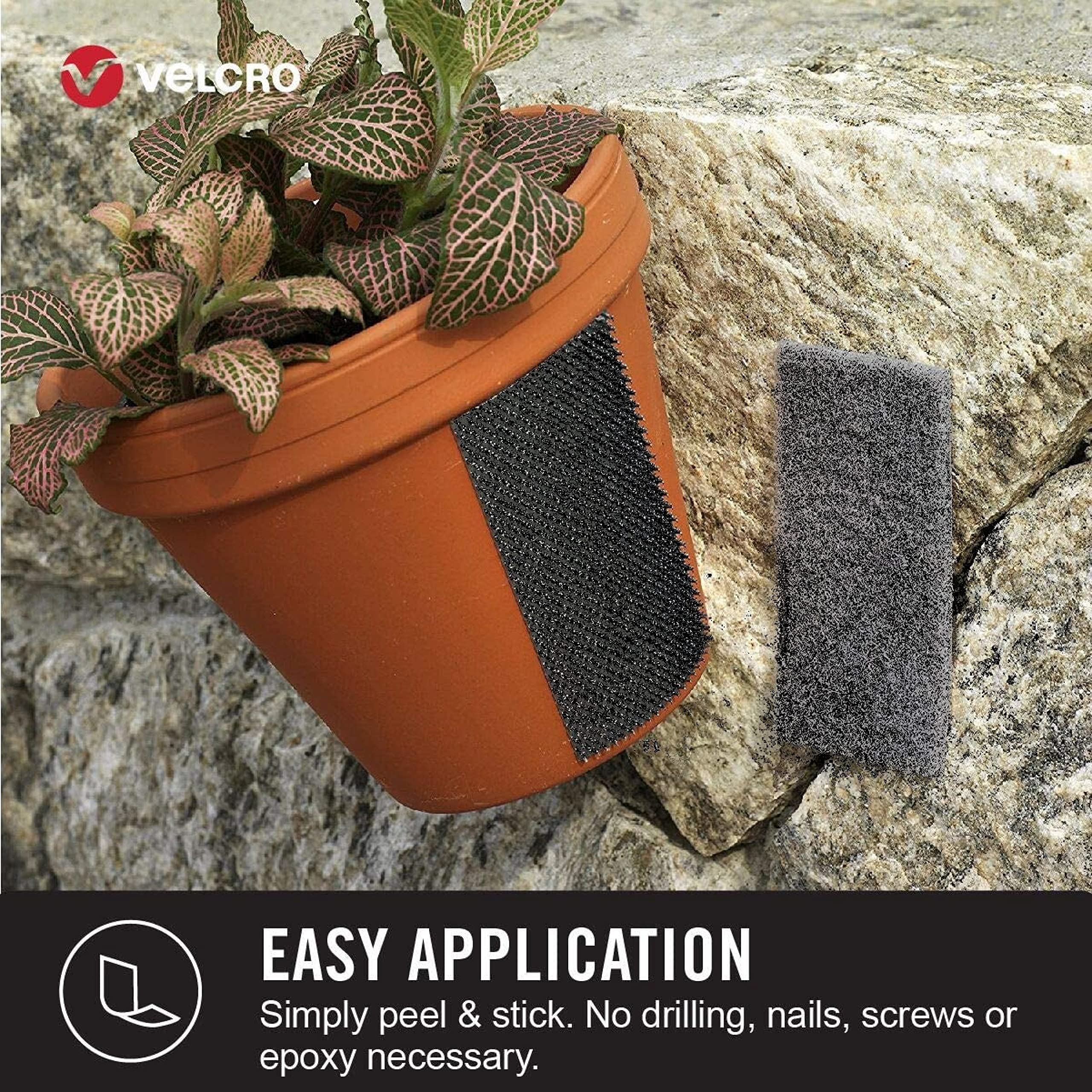 VELCRO Brand Extreme Outdoor Heavy Duty Tape | 10Ft x 1 In | Holds 15 lbs | Black with Stick on Adhesive | Strong Weather Resistant Holding Power - 91843 - Image 5