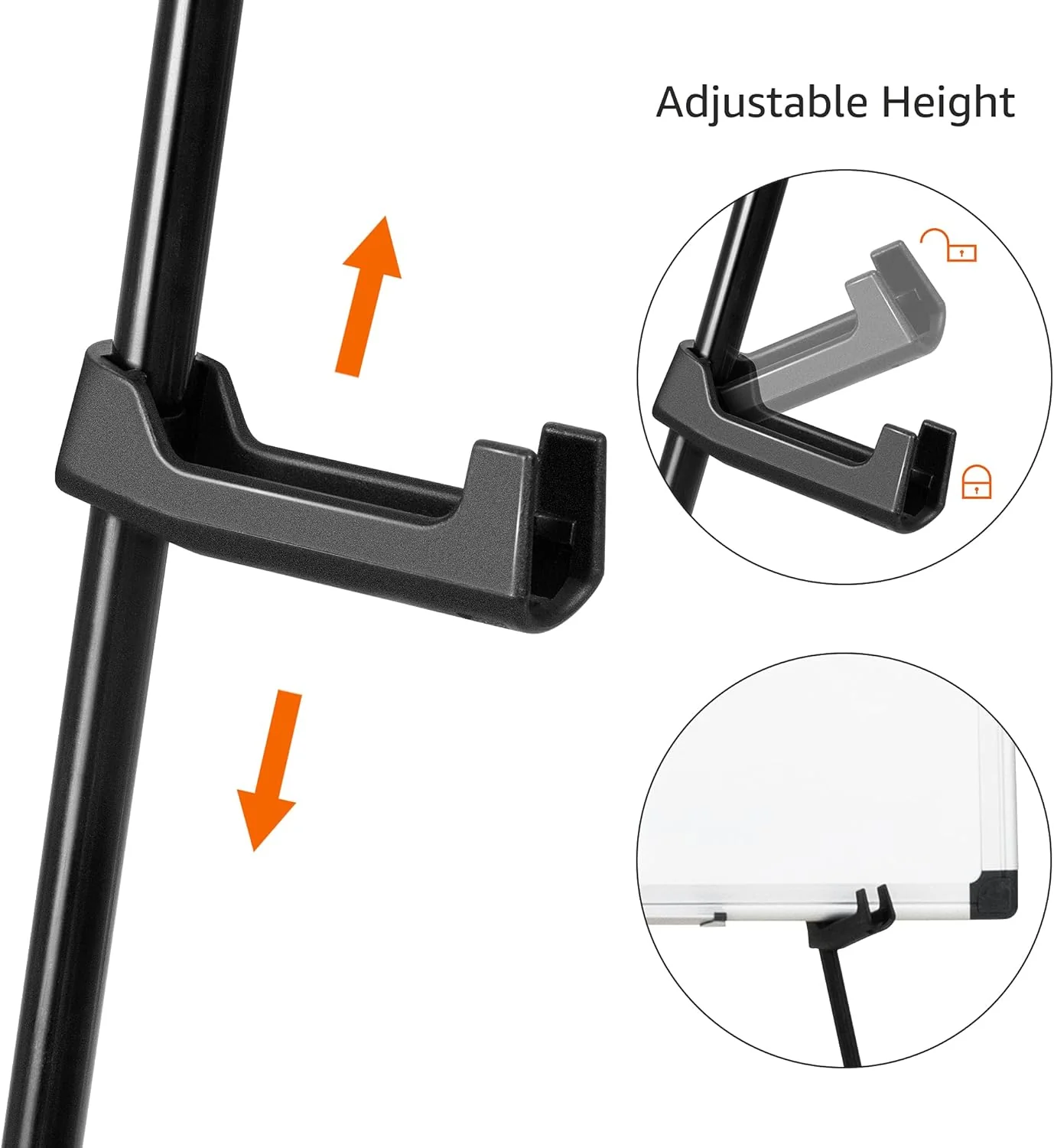 Amazon Basics Easel Display Stand, Instant Floor Poster, Lightweight, Collapsible and Portable with Tripod Base, Black Steel (supports 5 pounds) - Image 5