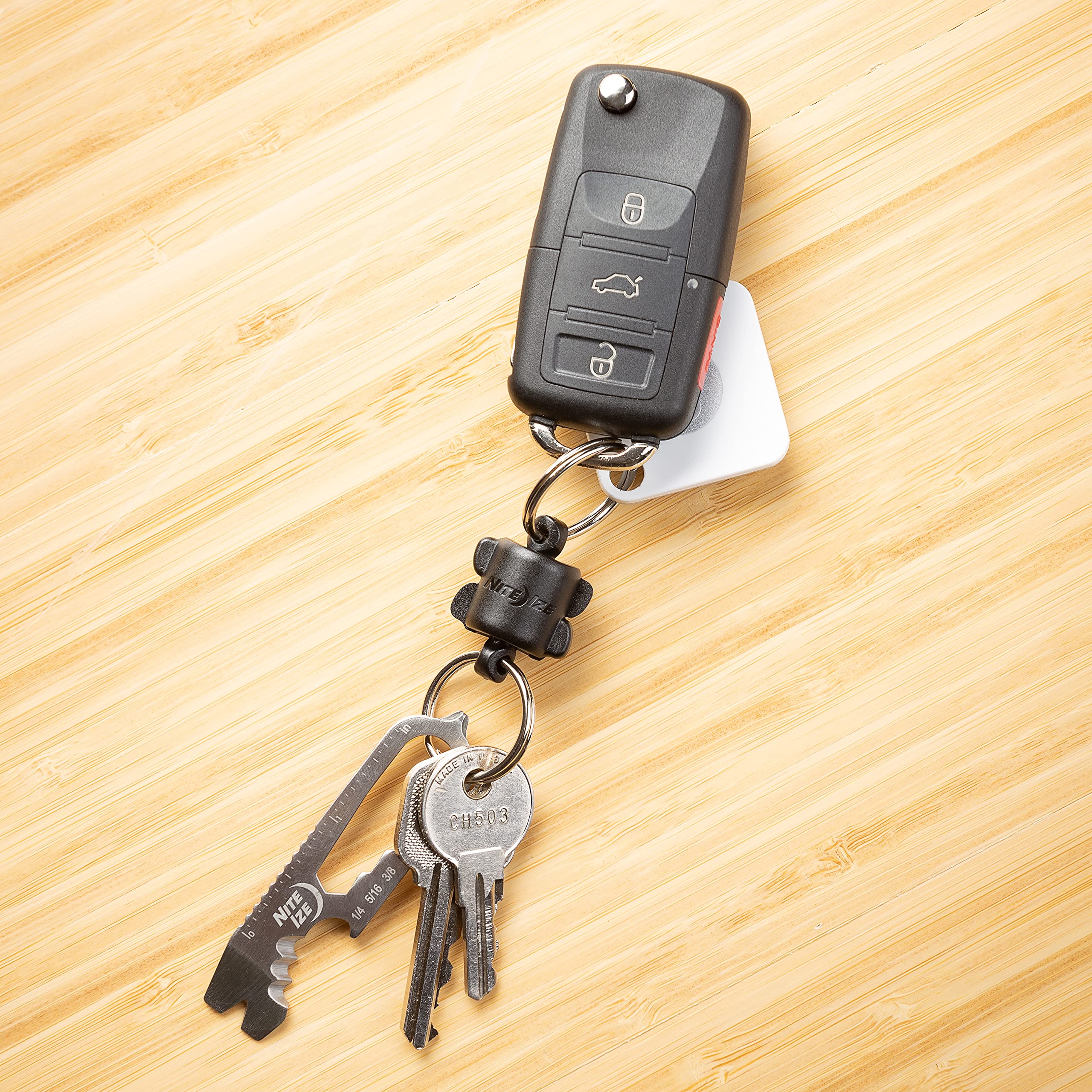 Nite Ize Polycarbonate Keyring 360 Magnetic Quick Connector, Magnetic Locking Split Rings for Keys - Image 2