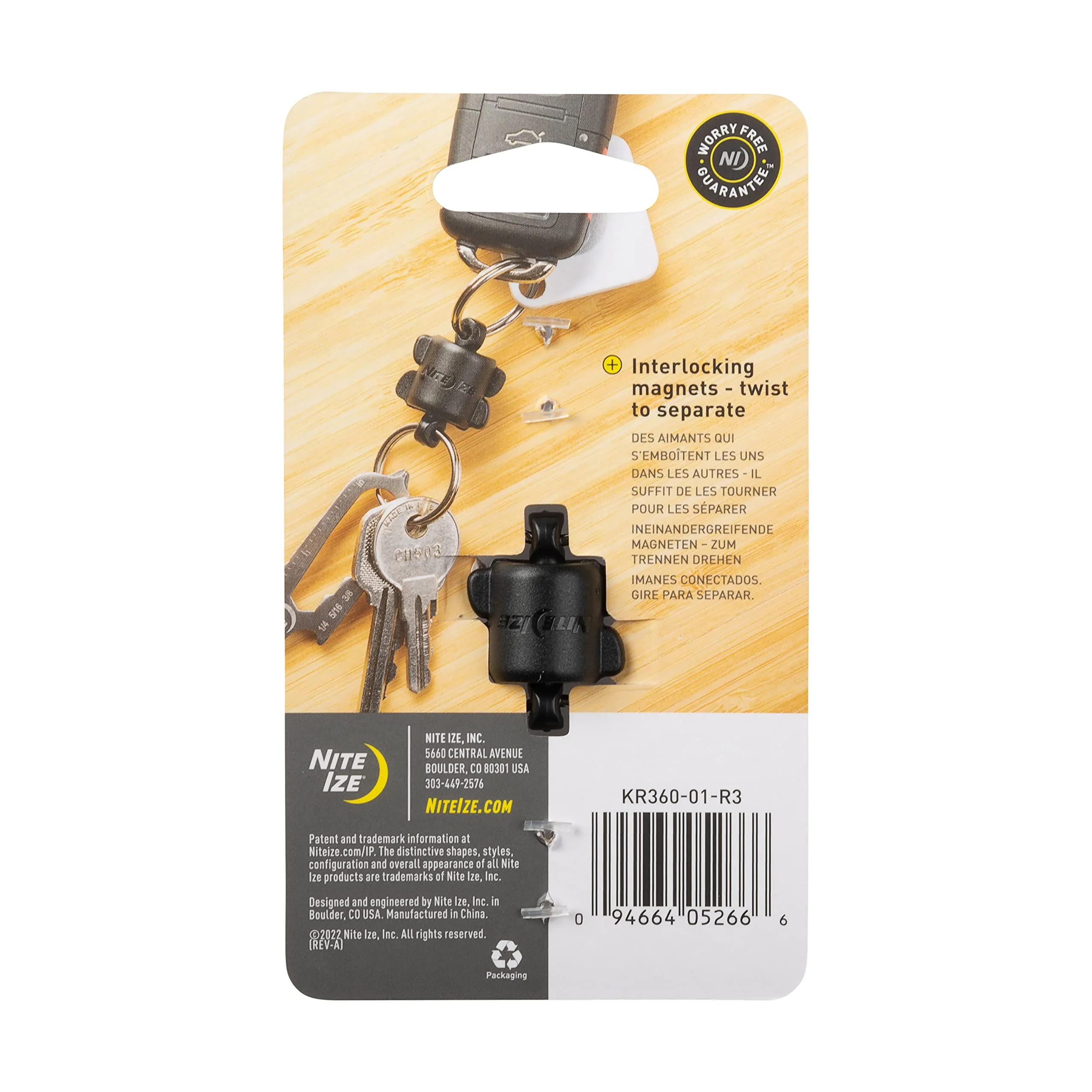 Nite Ize Polycarbonate Keyring 360 Magnetic Quick Connector, Magnetic Locking Split Rings for Keys - Image 8