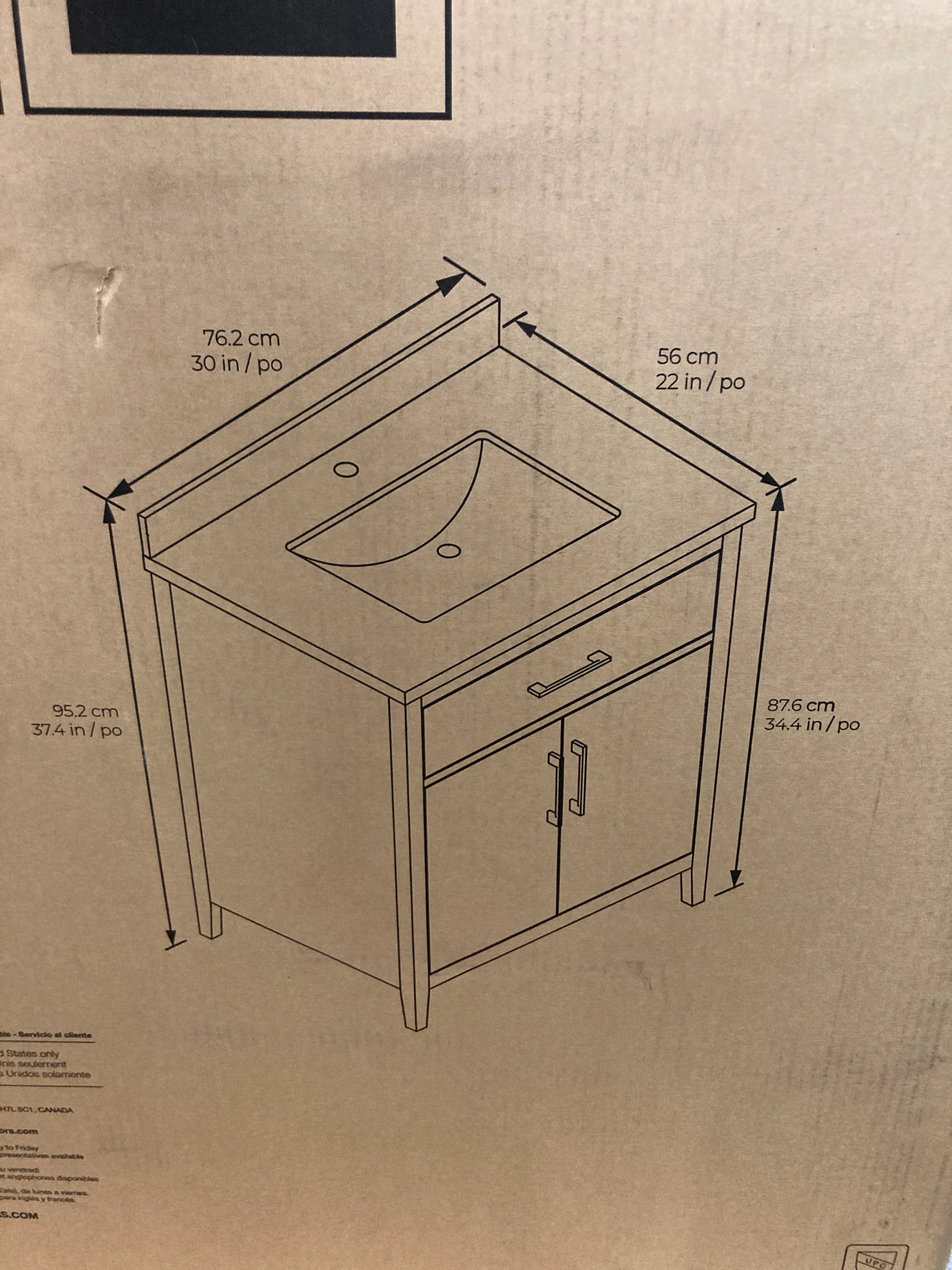 NEW - Costco - OVE Decors Nelson 30" Vanity - Retail $379 - Image 3