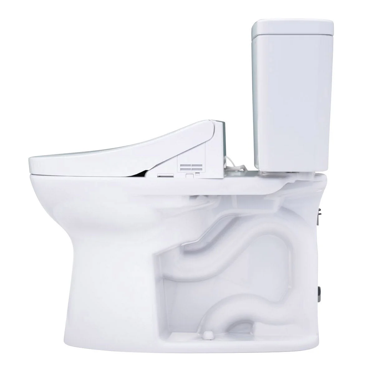 NEW - TOTO Drake 2-piece Elongated Toilet with C5 Washlet Bidet Seat - Image 4
