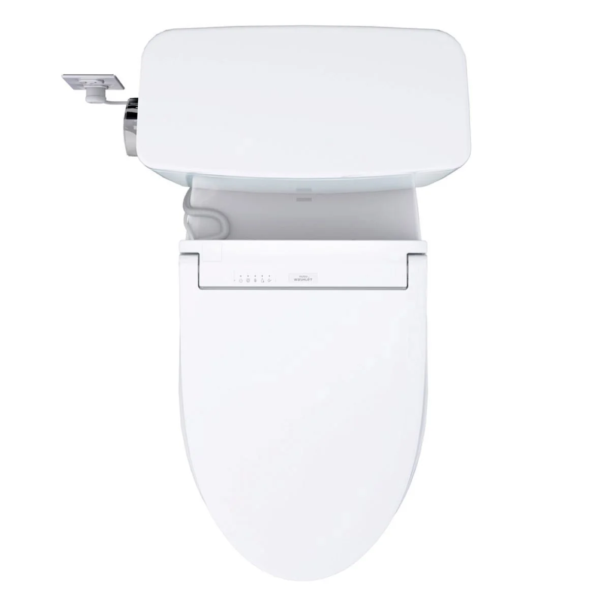 NEW - TOTO Drake 2-piece Elongated Toilet with C5 Washlet Bidet Seat - Image 5