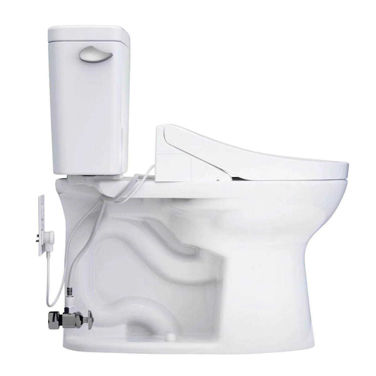 NEW - TOTO Drake 2-piece Elongated Toilet with C5 Washlet Bidet Seat - Image 6