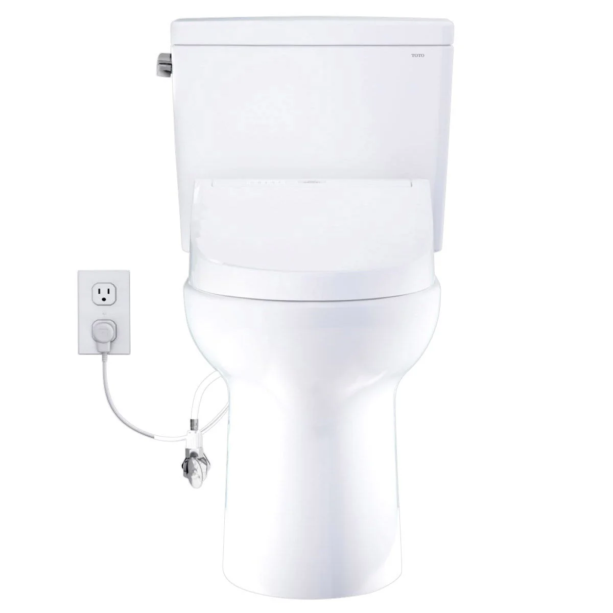 NEW - TOTO Drake 2-piece Elongated Toilet with C5 Washlet Bidet Seat - Image 8