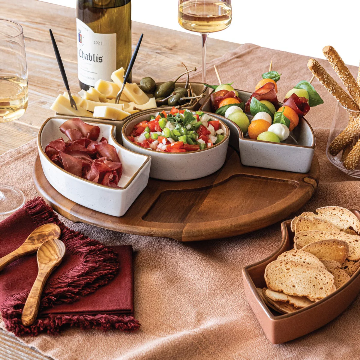 over&back Options Lazy Susan, 6-piece - Image 3