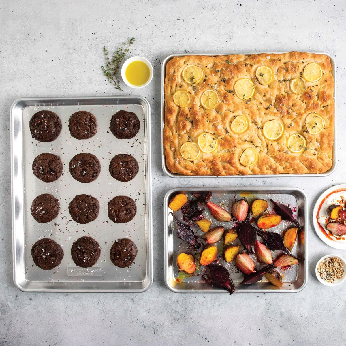 Nordic Ware Naturals 3-piece Baking Sheet Set - Image 3