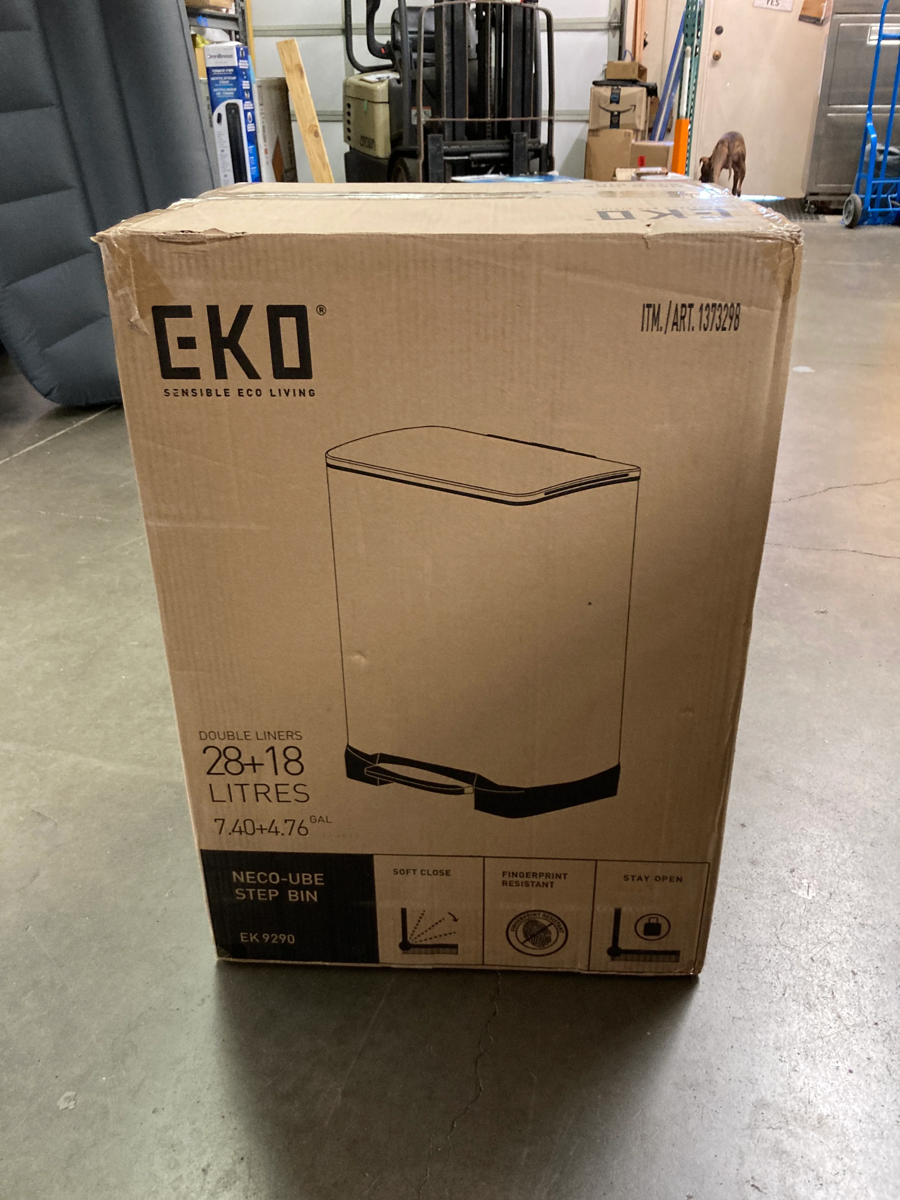 Costco - Neocube 50 Liter Dual Compartment 28 Liter and 18 Liter Stainless Steel Recycle and Trash Bin - Retail $99 - Image 3