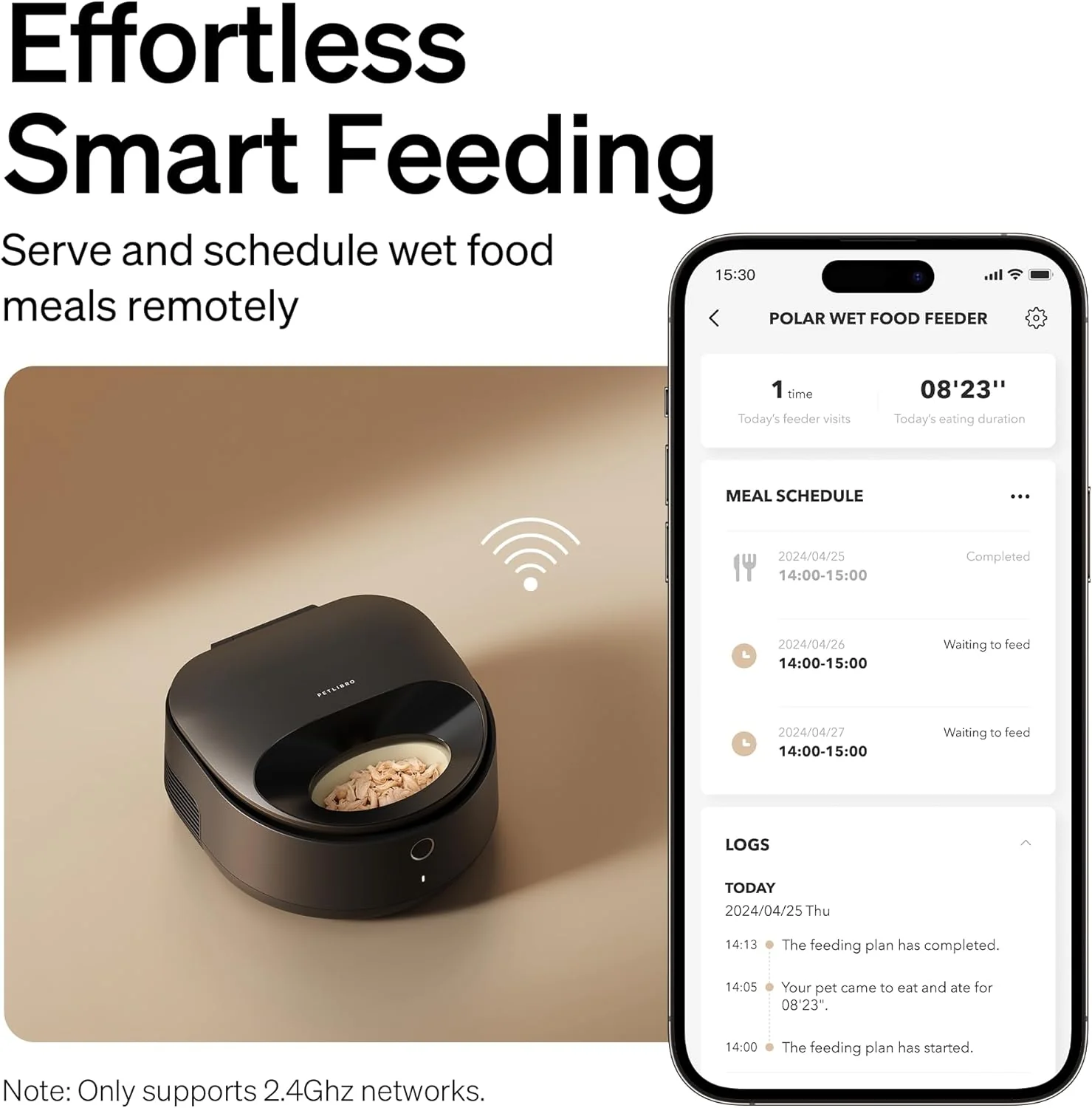 PETLIBRO Automatic Cat Feeder Wet Food Refrigerated New Upgraded APP Control,3 Days Freshness 3 Meals,Semiconductor Cooling&Quick Chills Wet Food Dispenser,Polar WiFi Timed Auto Pet Feeder for Cat Dog - Image 5