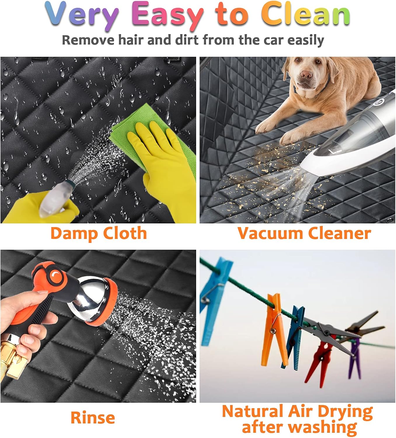 URPOWER Dog Car Seat Cover for Pets 100% Waterproof Hammock 600D Heavy Duty Scratch Proof Nonslip Durable Soft Back Seat Covers for Cars Trucks and SUVs - Image 7