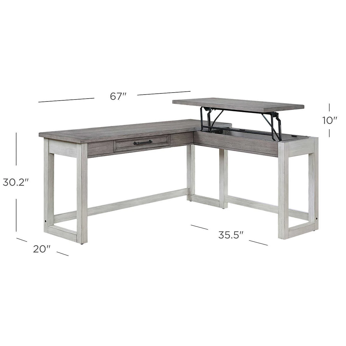 Like NEW - Costco - Evelyn Mae Corner Desk - Retail $379 - Image 2