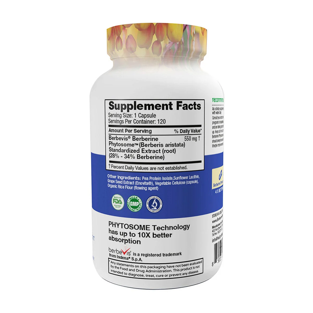 Feel Good Superfoods Berberine Phytosome High Absorption, 120 Vegan Capsules - Image 3