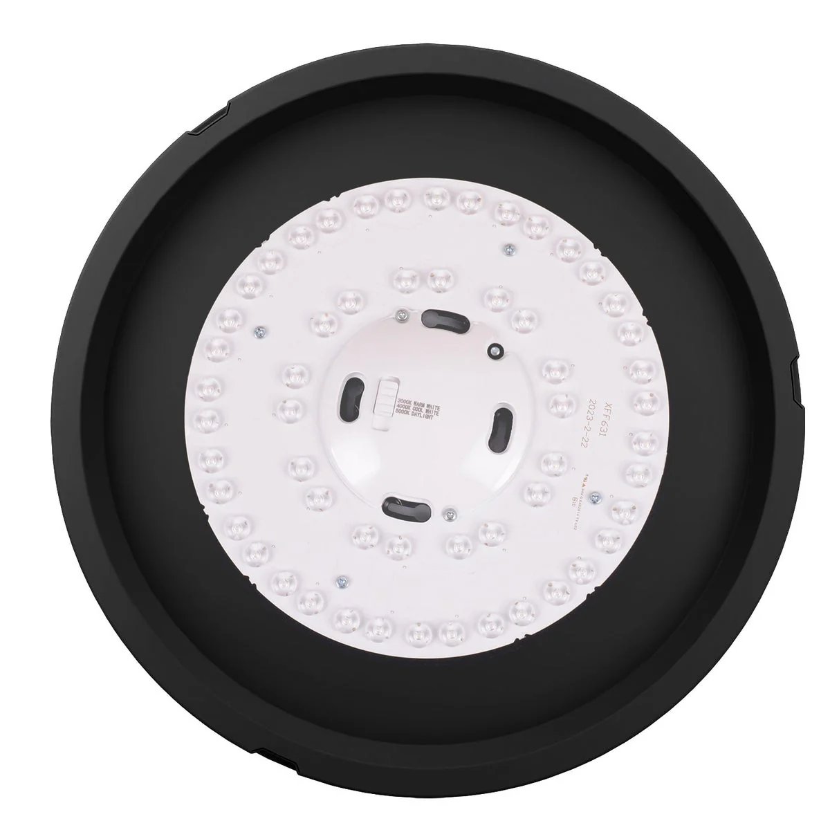 NEW - 2 Energetic 14” Slim LED Flush Mount Light Fixture In Black - Image 3