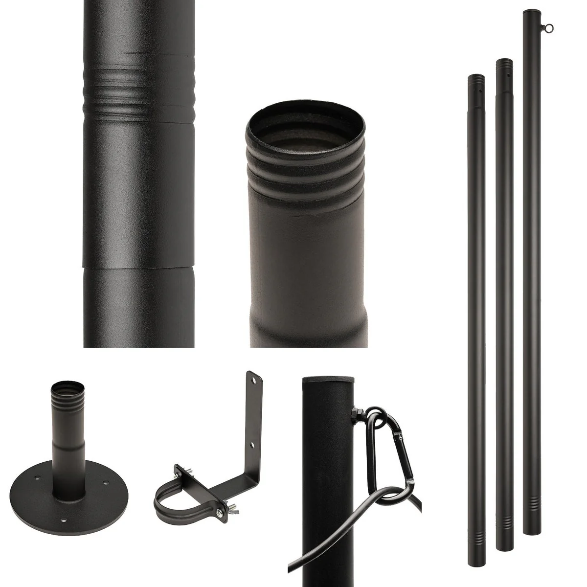 Excello Global Products 10 ft. String Light Pole, 2-pack - Image 6