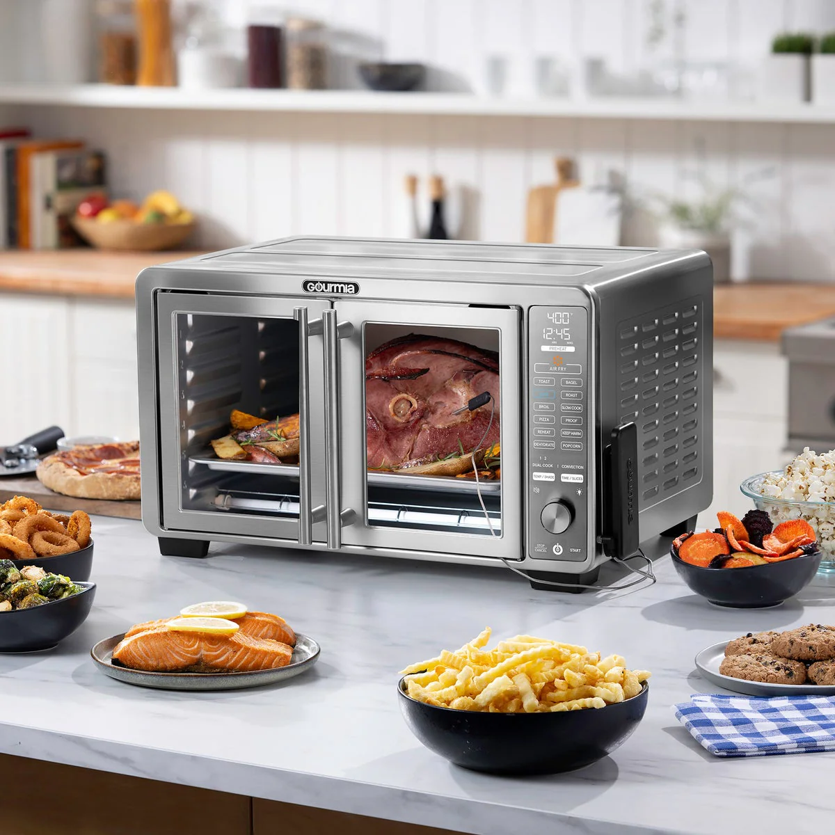 NEW - Gourmia XL 45 Quart Digital Countertop Oven with Air Fry and Temperature Probe - Image 2
