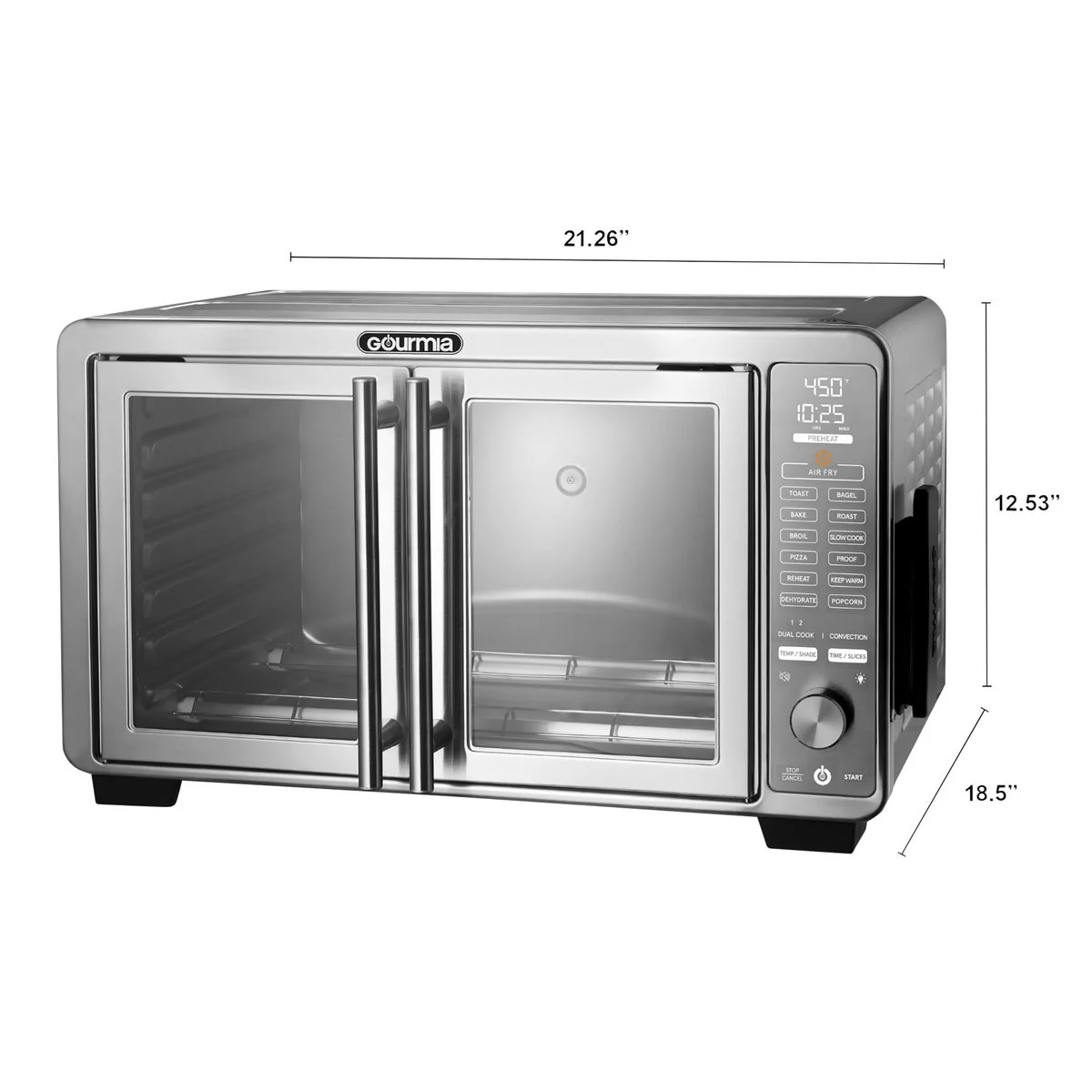 NEW - Gourmia XL 45 Quart Digital Countertop Oven with Air Fry and Temperature Probe - Image 7