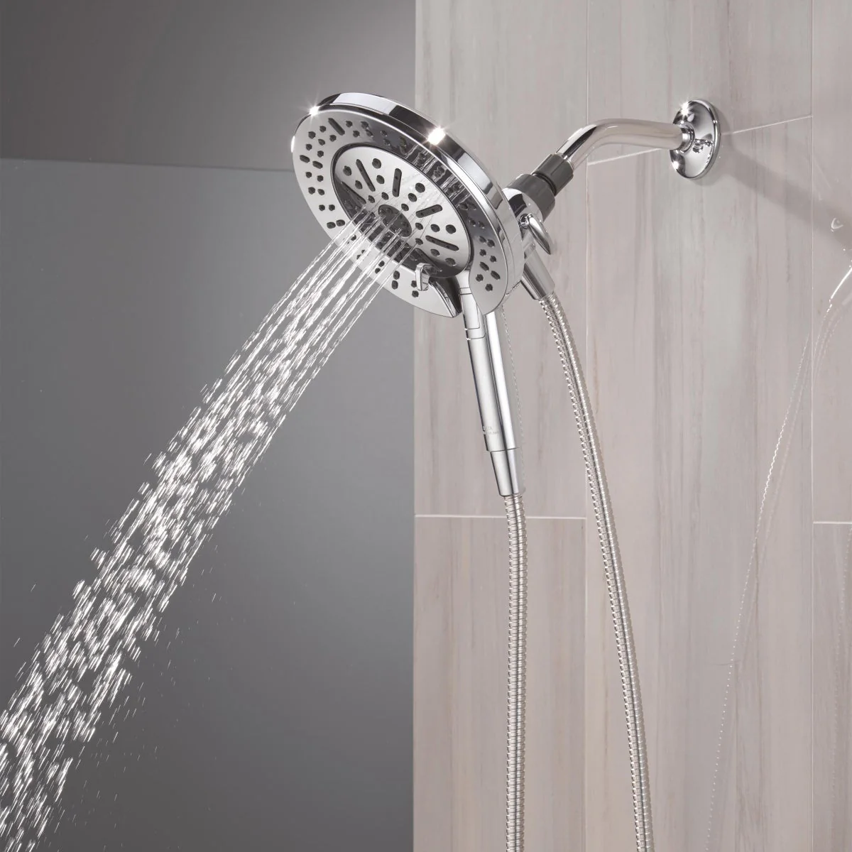 NEW - Delta 6-setting In2ition Hand Shower With ProClean, Chrome - Image 4