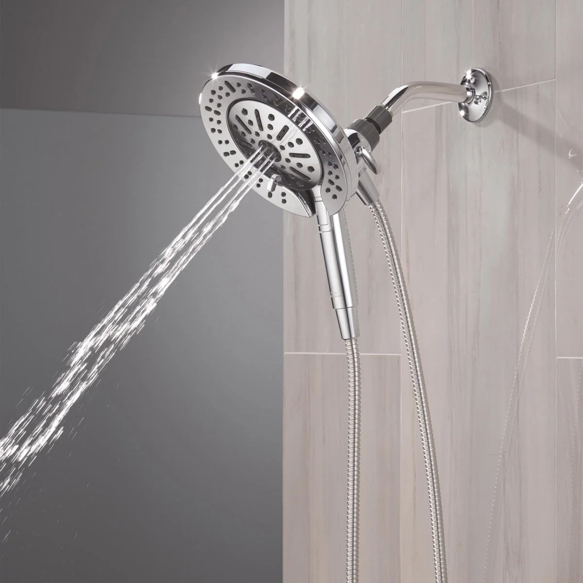NEW - Delta 6-setting In2ition Hand Shower With ProClean, Chrome - Image 5