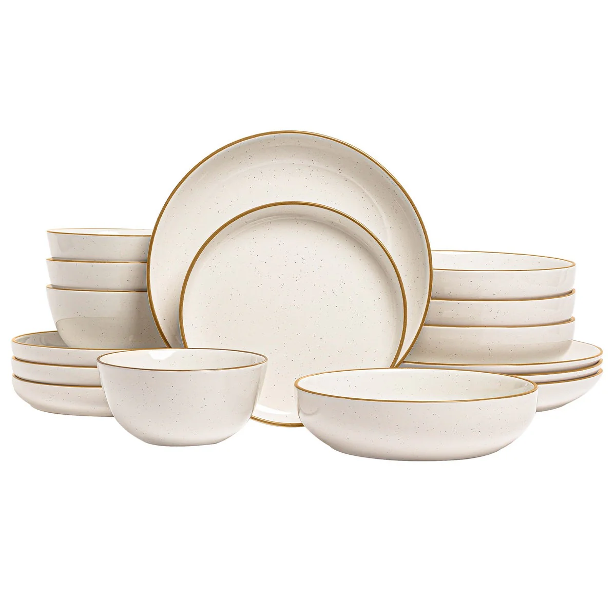 over&back Options 16-piece Dinnerware Set - White - Image 6