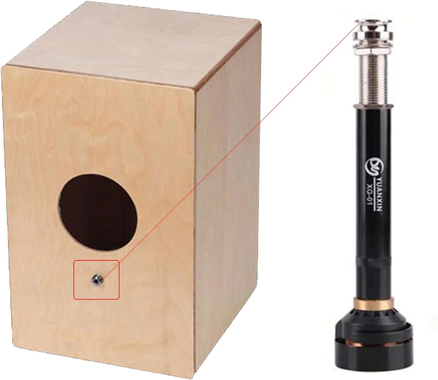 Cajon Drum Pickup With Microphone Speaker Amplifier (cajon not included) - Image 6