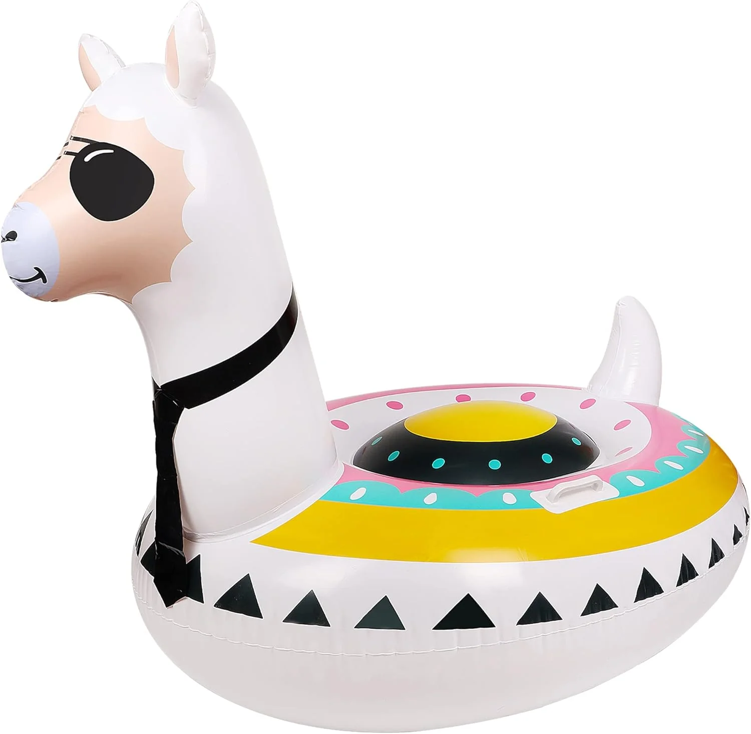 Inflatable Llama Pool Float, 51" Fiesta Alpaca Pool Floaties, Novelty Fun Water Inflatable Ride-On for Summer Swimming Pool Party Decoration Toys for Adults - Image 7