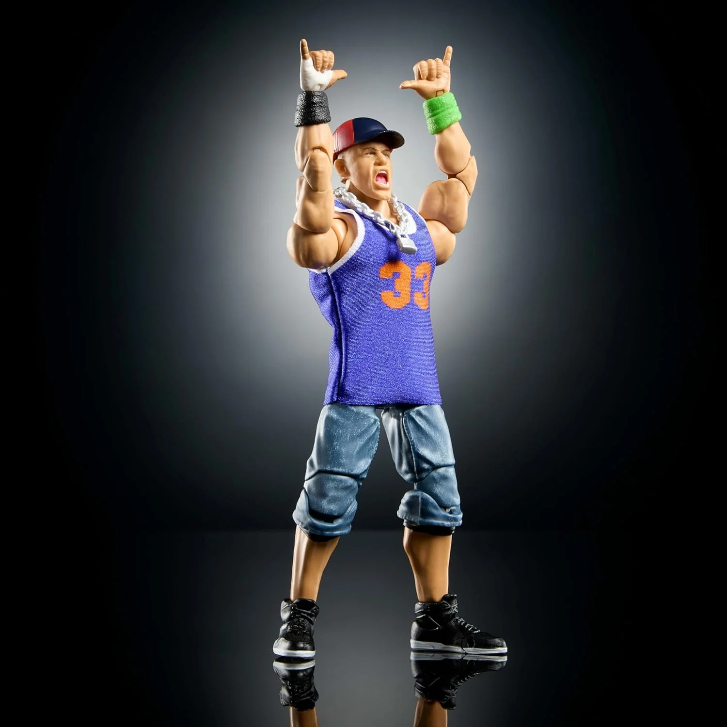 Mattel WWE Ultimate Edition John Cena 6-inch Action Figure & Accessories Set, 10+ Pieces Include Swappable Heads & Hands (Amazon Exclusive) - Image 2