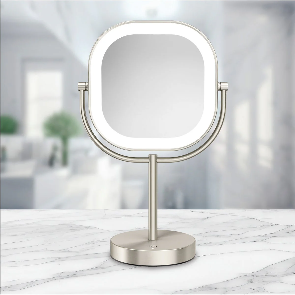 Conair LED Double-Sided 1x/10x Magnification Rechargeable Mirror - Image 3