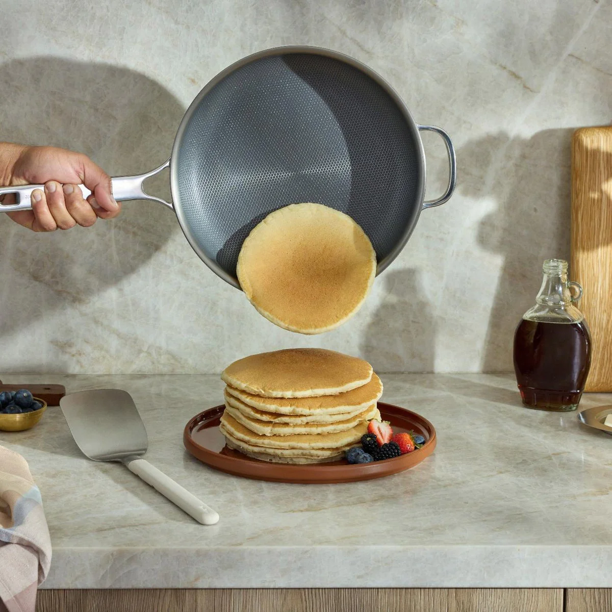 NEW - Our Place 4-piece 10.5” Titanium Always Pan Pro With Steamer - Image 2
