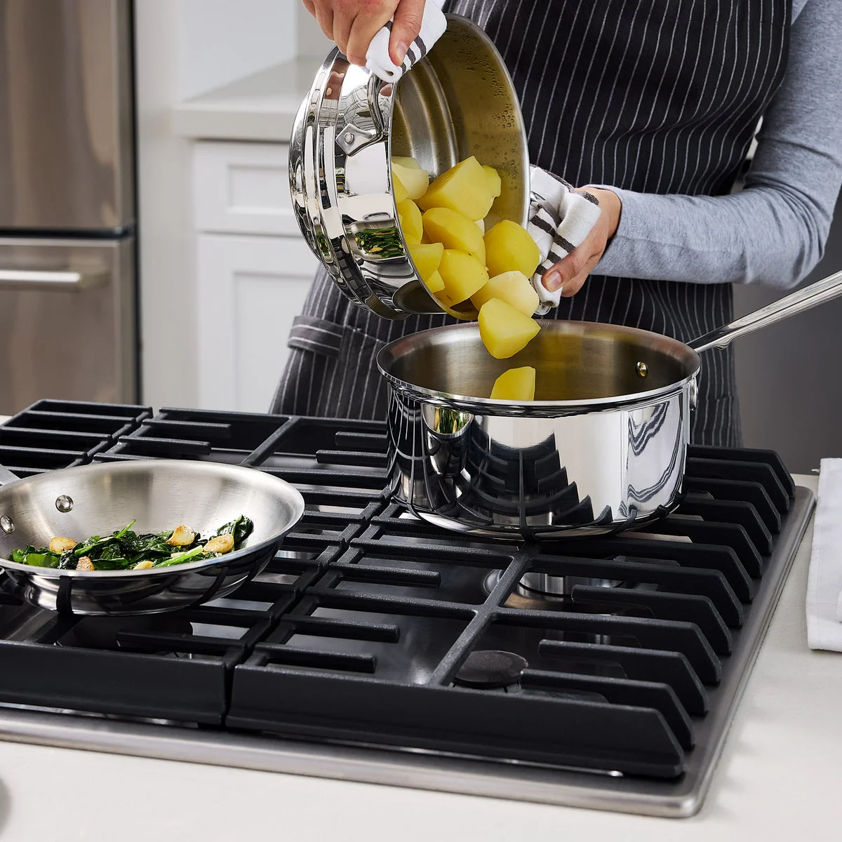NEW - All-Clad D3 13-piece Stainless Steel Cookware Set - Image 5