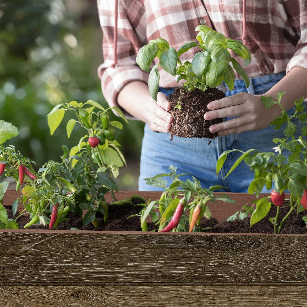 NEW - Walnut Elevated Garden Bed - Image 6