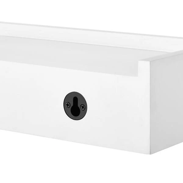 36 in. W x 5.9 in. D White Decorative Wall Shelf with Ledge (Set of 2) - Image 8