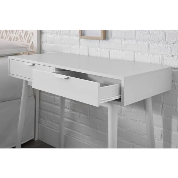 White Wood Desk (39.37 in W. X 31.50 in H.) DK1807222-WHT - Image 5