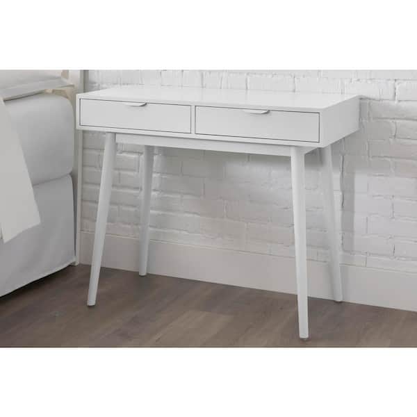 White Wood Desk (39.37 in W. X 31.50 in H.) DK1807222-WHT - Image 6