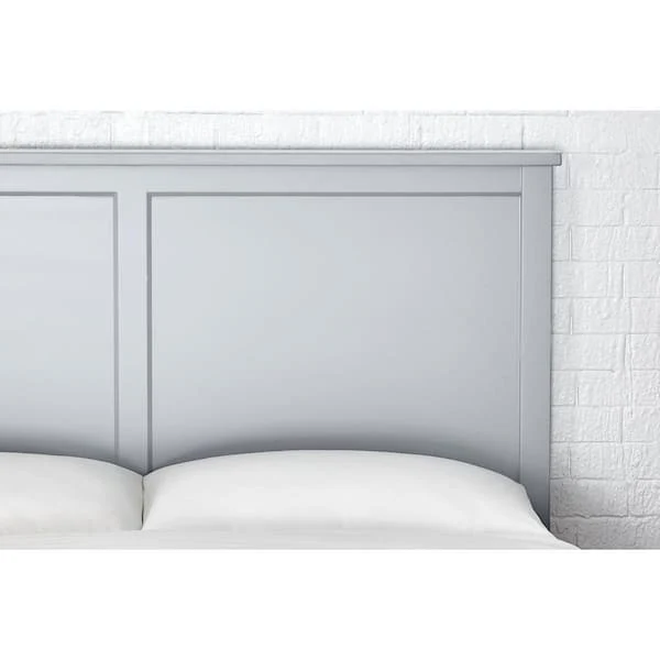 Stone Gray Wood Queen Platform Bed Frame (61.18 in. W x 48 in. H) - Image 2