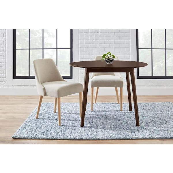 Sable Brown Wood Round Dining Table for 4 (42 in. L x 30 in. H) - Image 2
