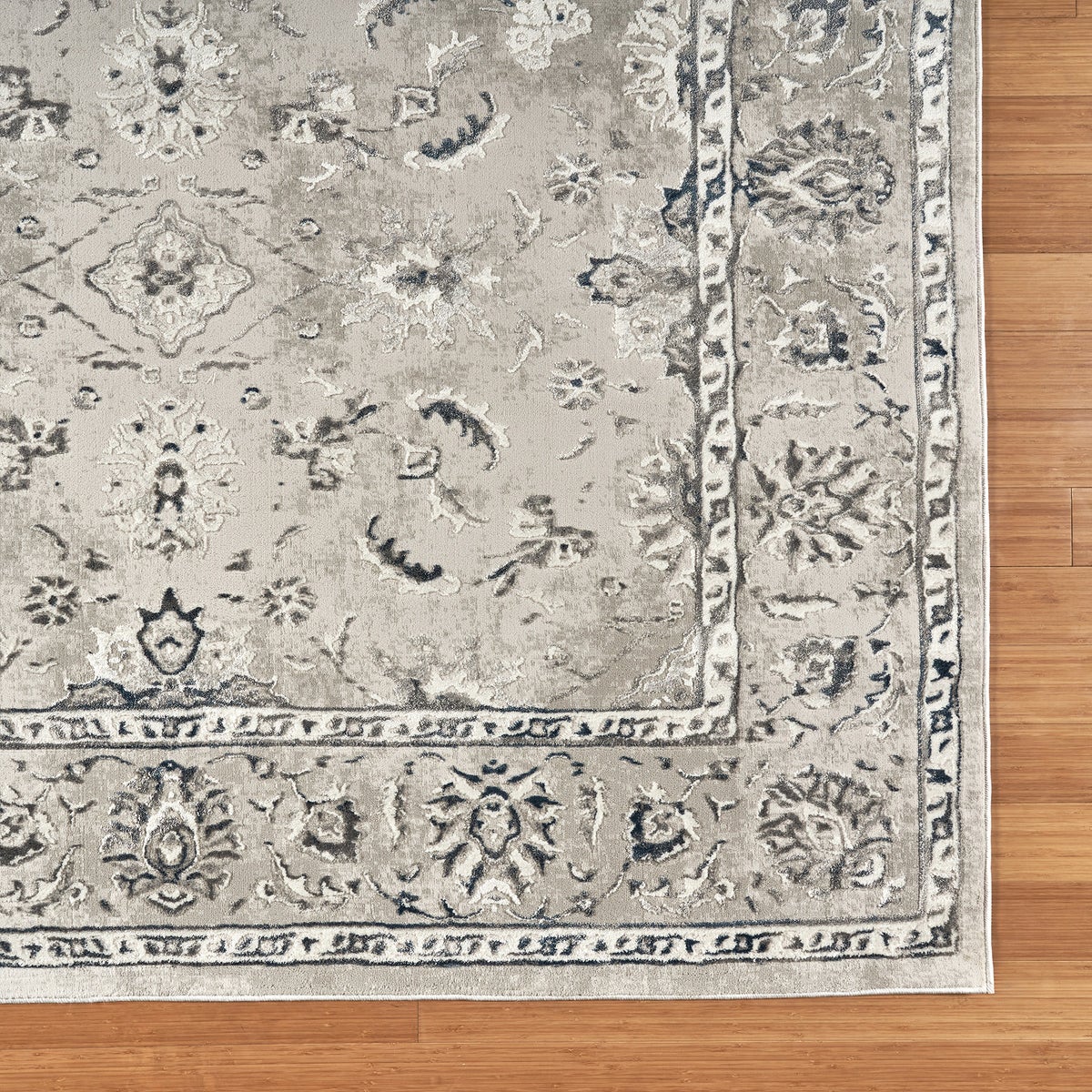 Hampton Court Area Rug Collection, Ladree Gray, Rug Size: 6 ft. 6 in. x 9 ft. - Image 5