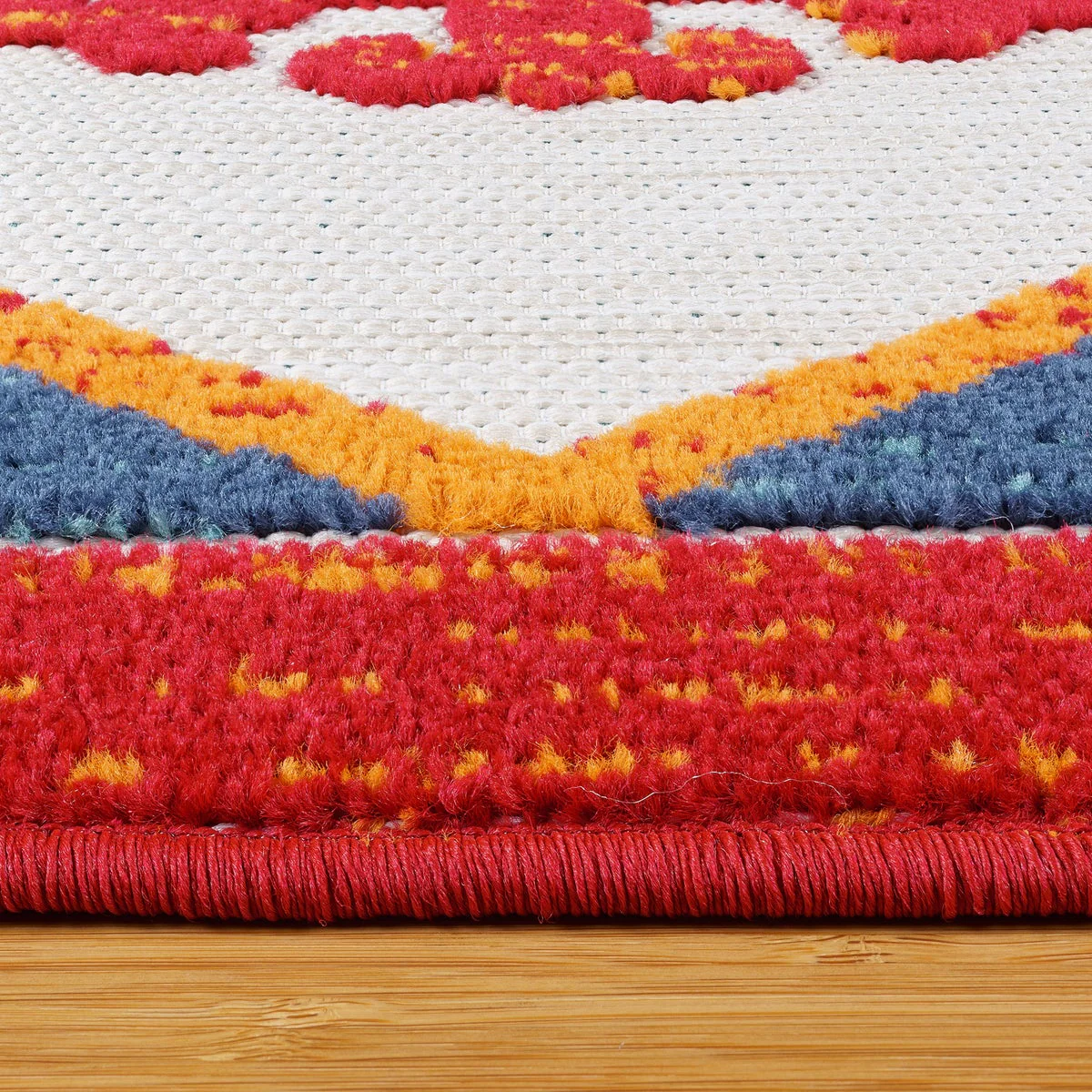 Toscana Indoor/Outdoor Area Rugs, Aruba Red, Rug Size: 6 ft. 6 in. x 9 ft. - Image 3