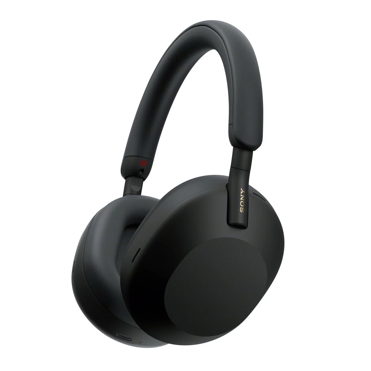 Sony WH1000XM5/SA Wireless Noise-Cancelling Over-the-Ear Headphones - Black, with Soft Case - Image 2