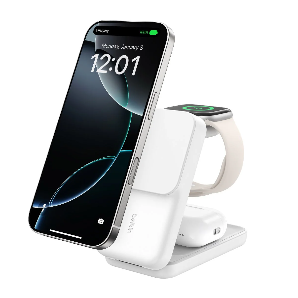 Belkin 3-in-1 Charging Stand Qi2 25W