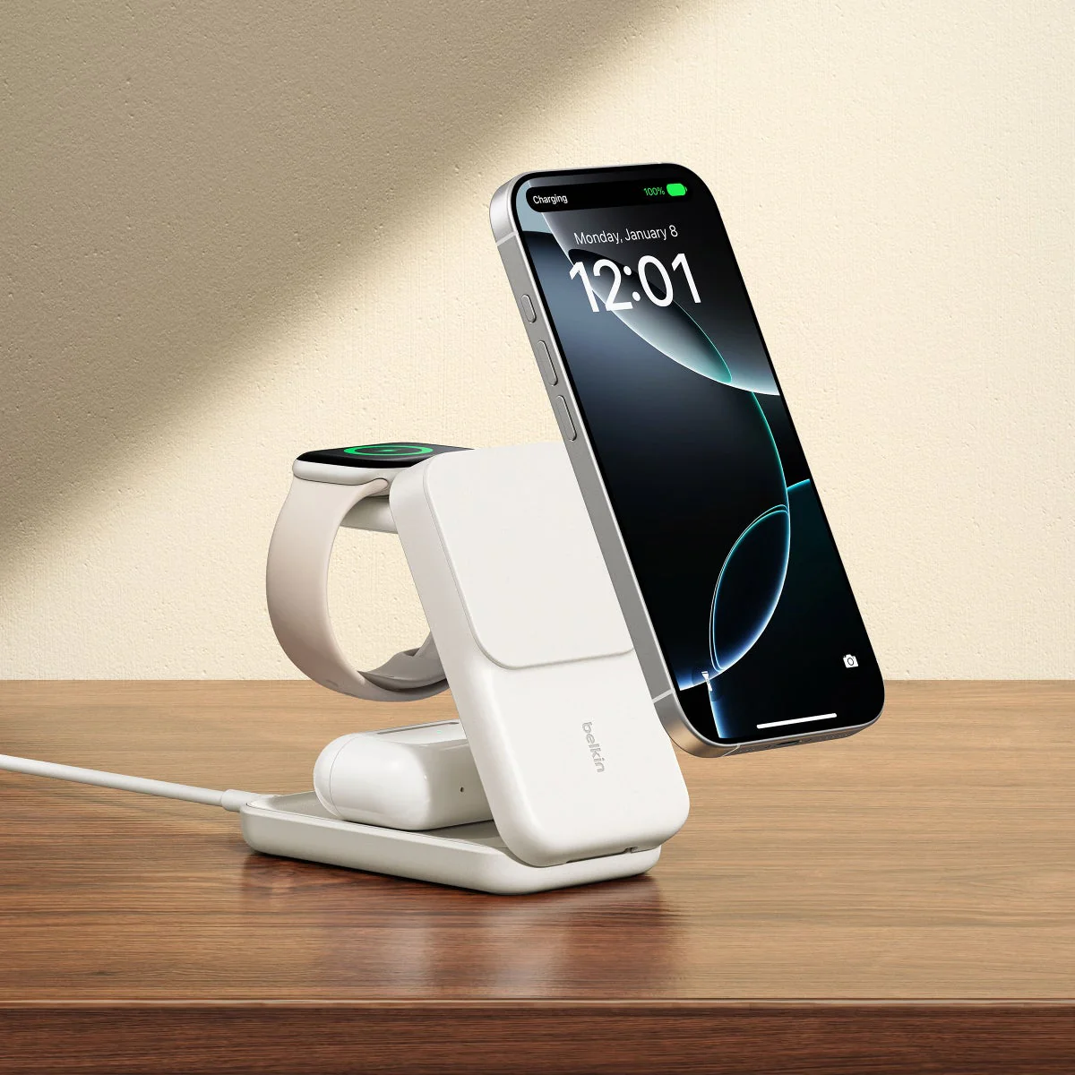 Belkin 3-in-1 Charging Stand Qi2 25W - Image 7