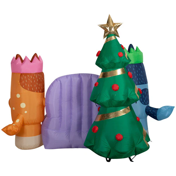 6.6’ Bluey Family Christmas Inflatable - Image 3