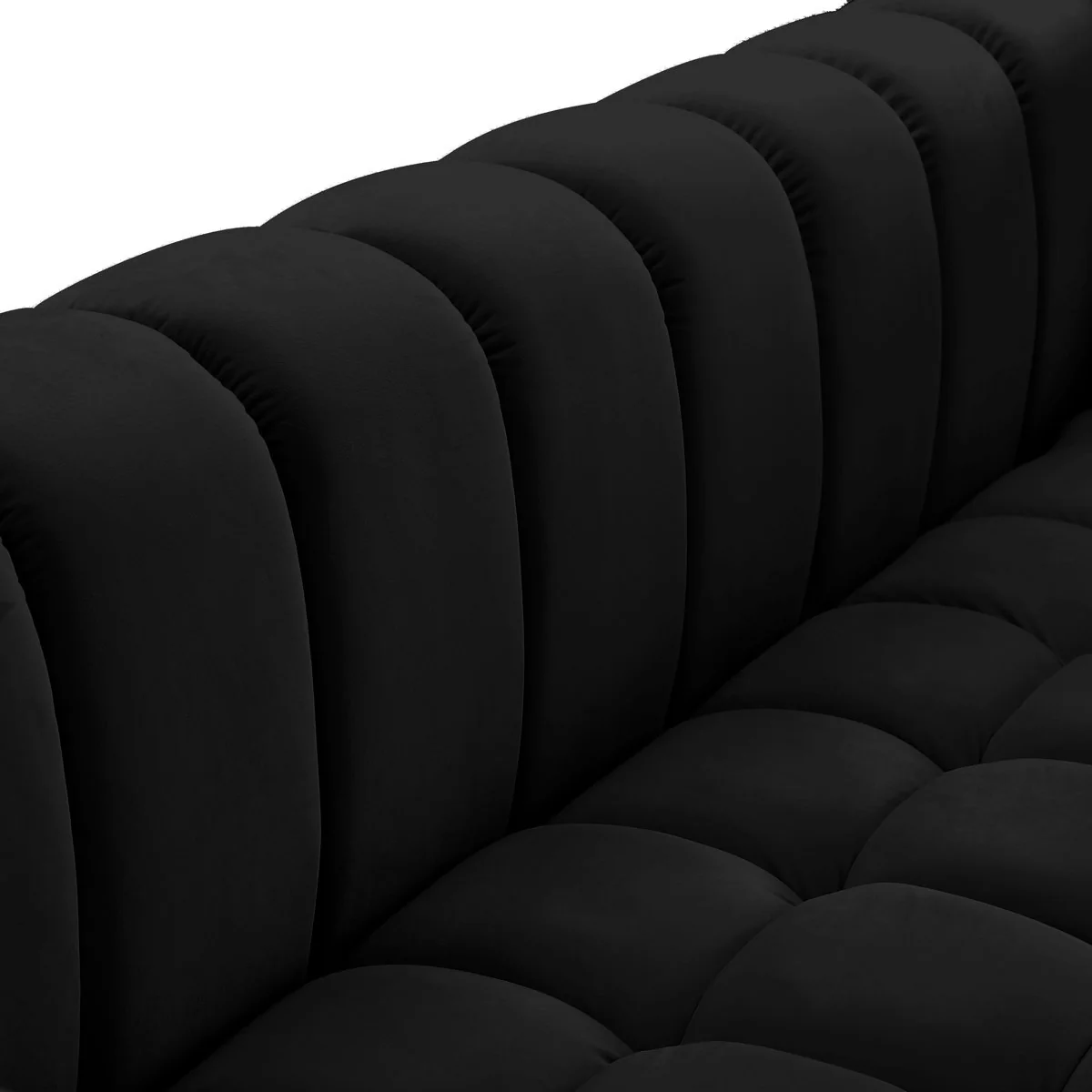 Carlan 91" Velvet Tuxedo Arm Sofa - Image 4