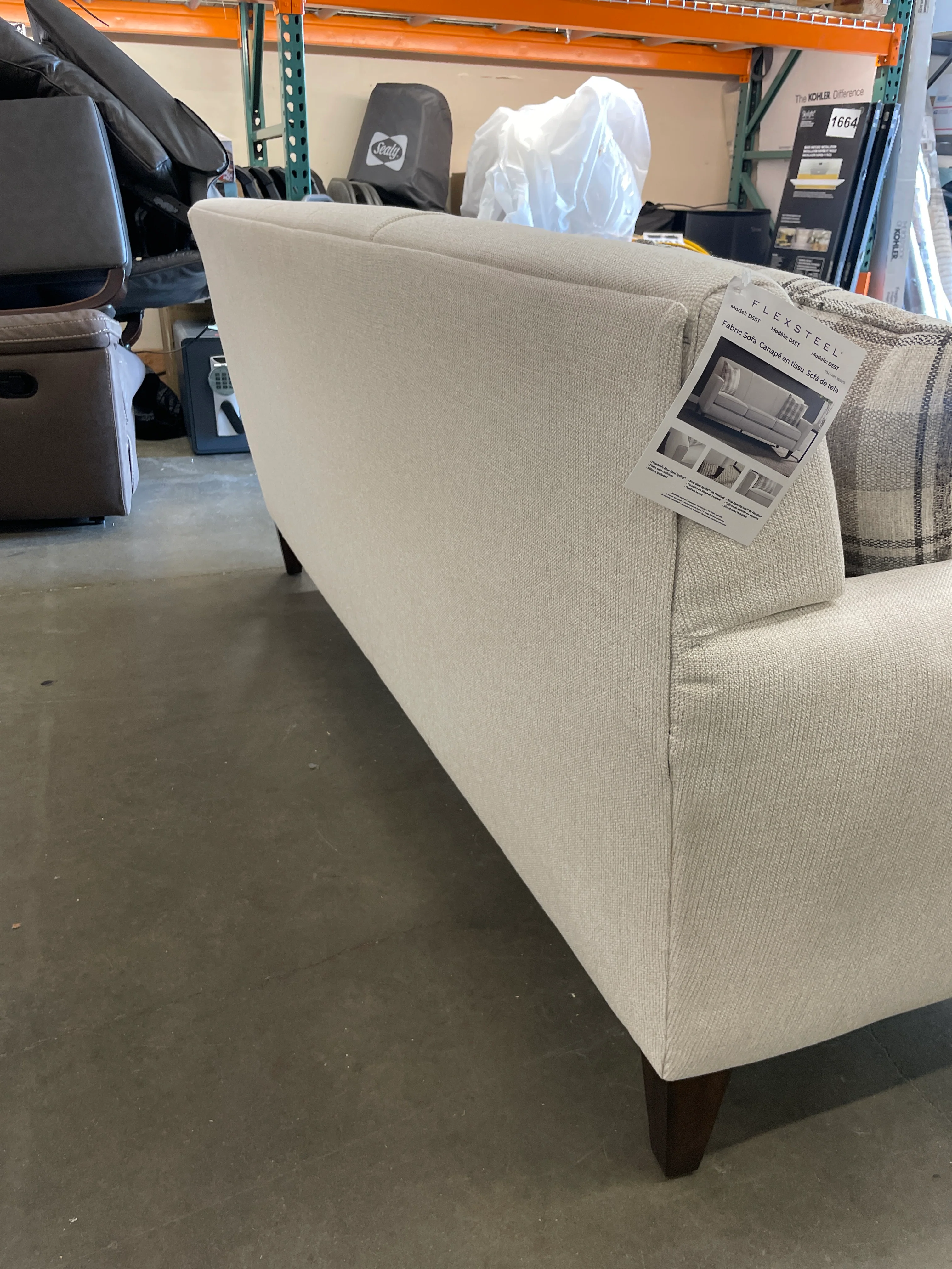 NEW - Costco - Flexsteel Abbey Fabric Sofa - Retail $1249 - Image 17