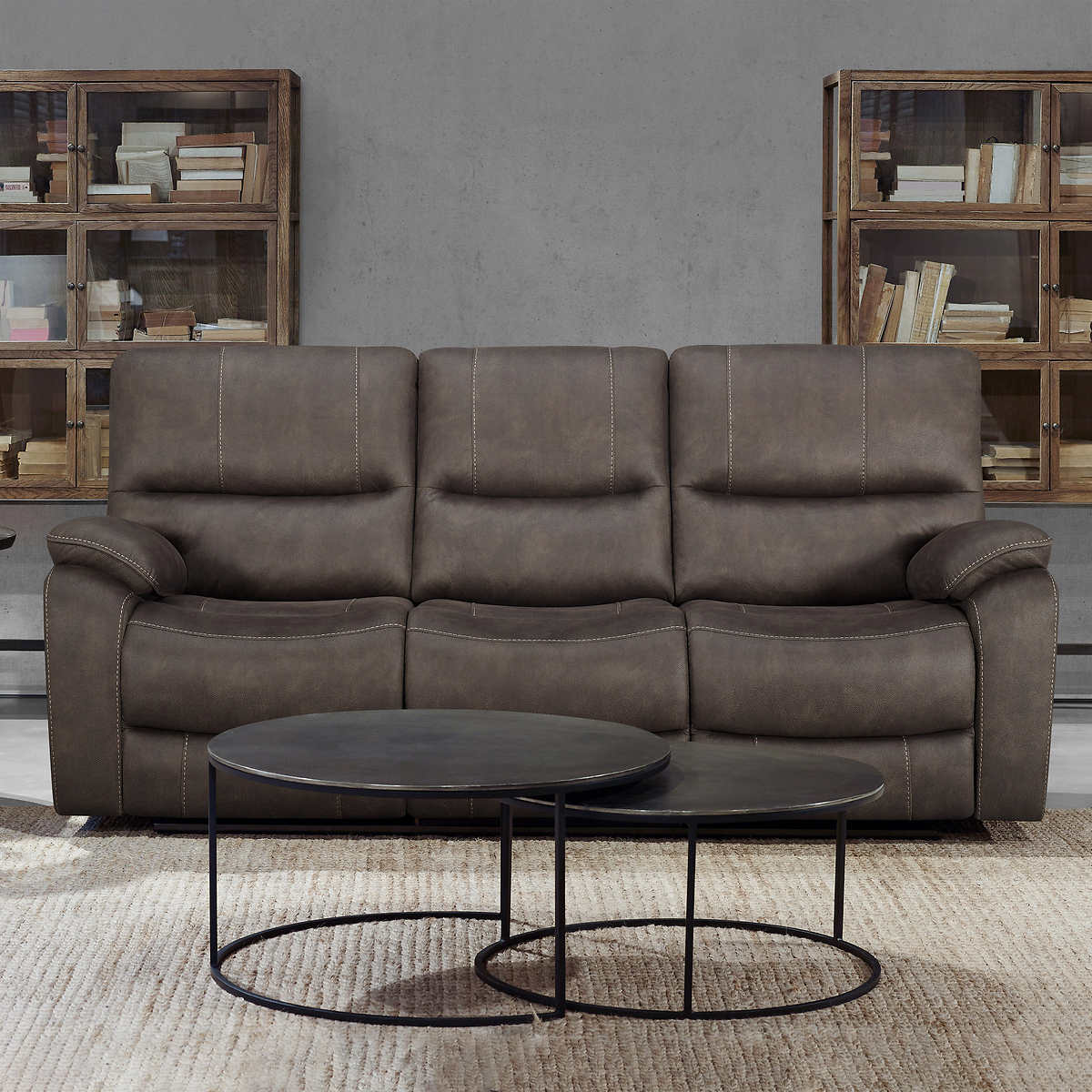 NEW - Costco - Barcalounger Henley Fabric Manual Reclining Sofa - Retail $1199 - Image 3