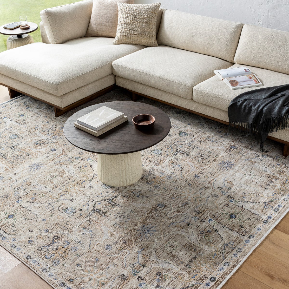 Peighton Area Rug Collection, Tan, Rug Size: 5 ft. by 7 ft. 5 in. - Image 3
