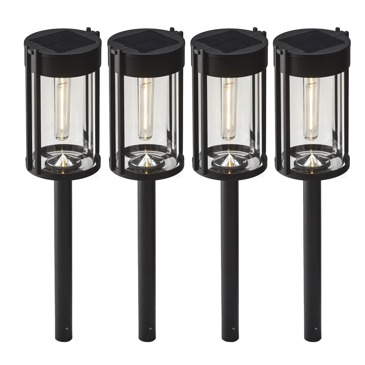 GTX Solar LED Pathway Lights, 4-pack - Image 2