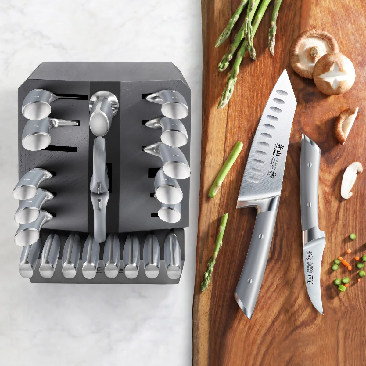 Cangshan Olympus Series German Steel Forged 23-piece Knife Block Set - Image 2