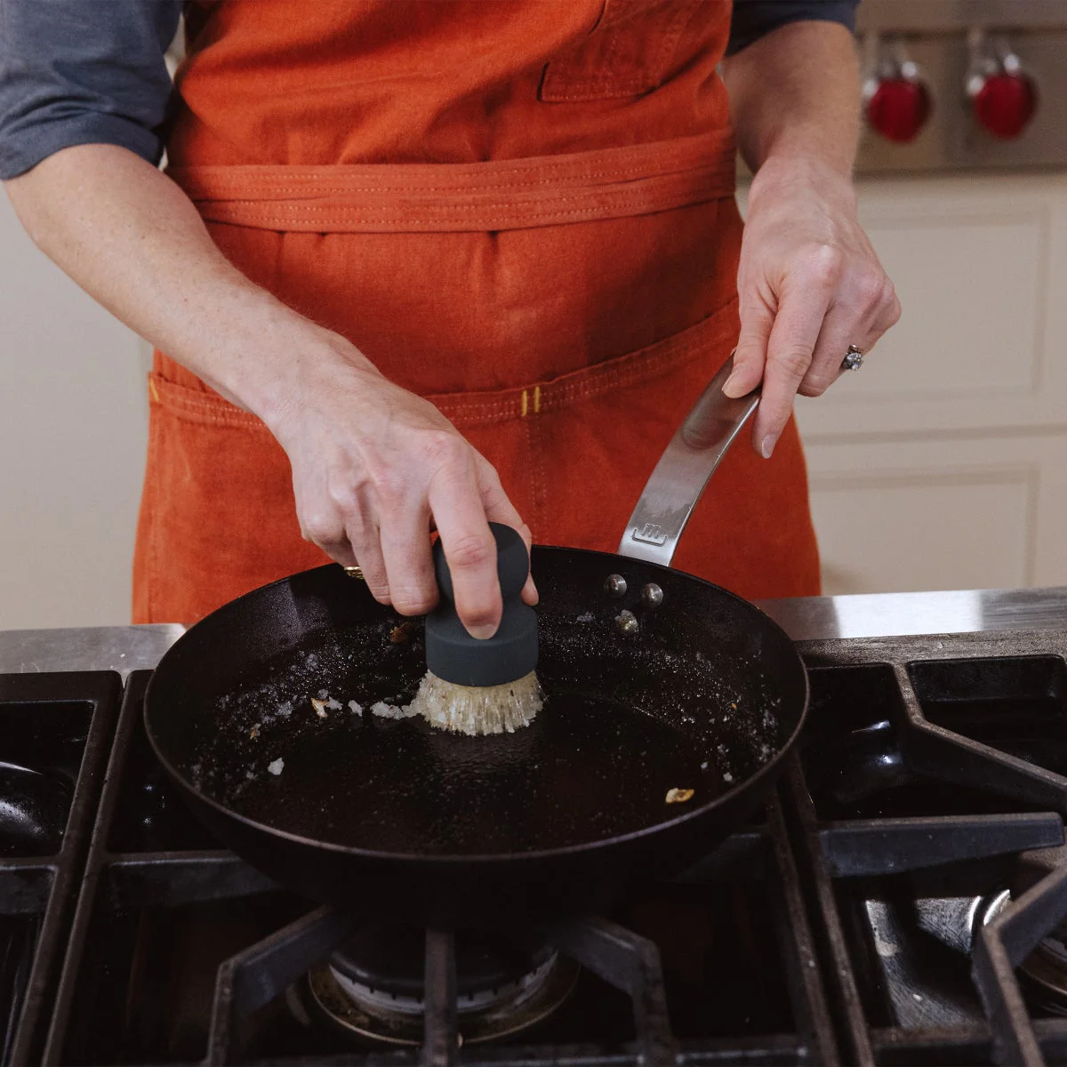 Made In 2-piece Seasoned Carbon Steel Frying Pan Set with Carbon Steel Care Kit - Image 6